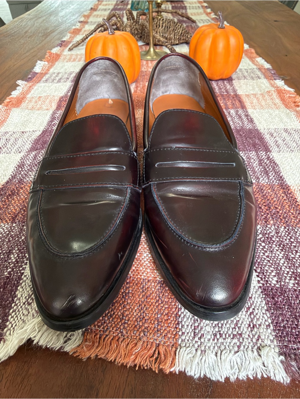 Everlane MODERN PENNY LOAFER Oxblood size 9.5 fits like 9 - Picture 2 of 5